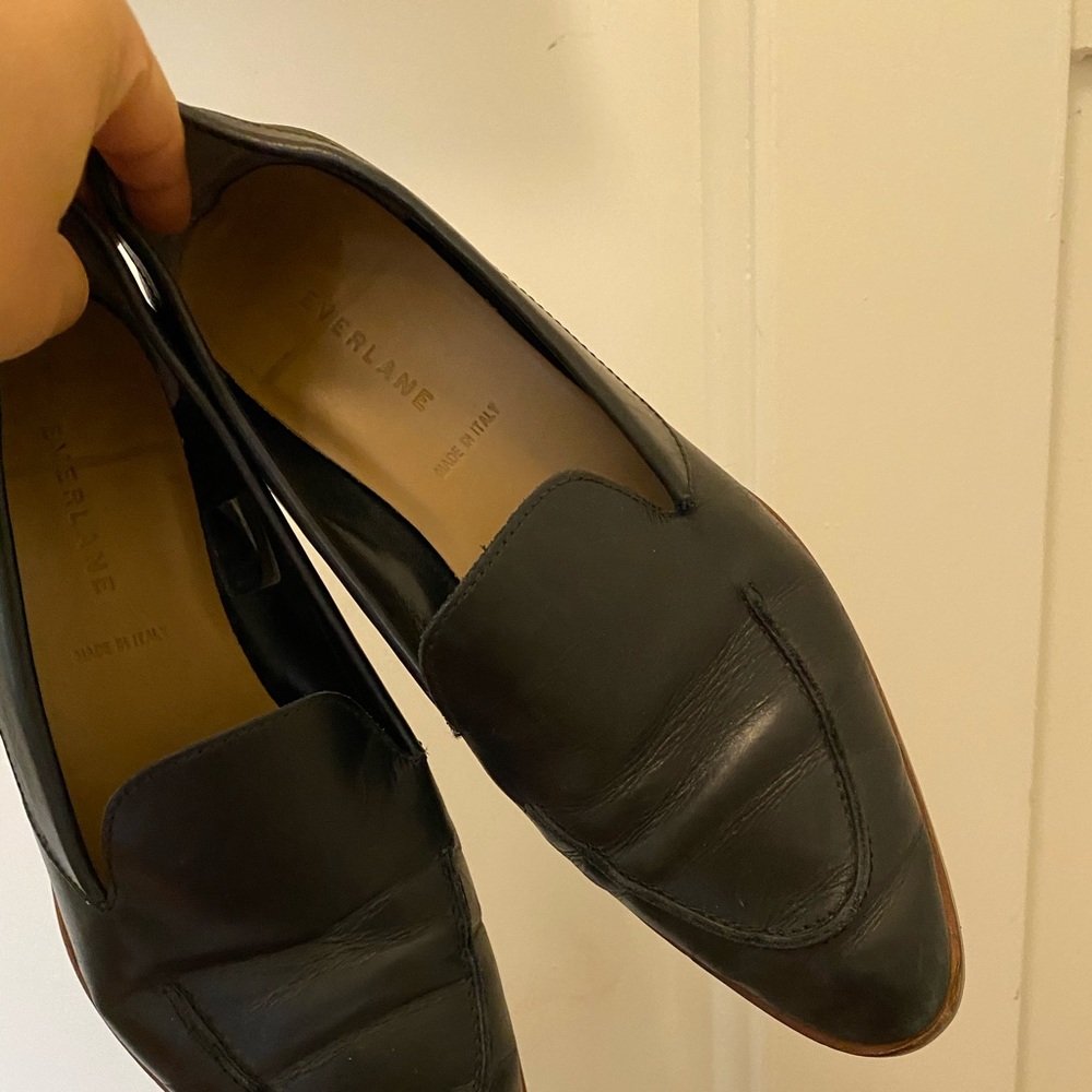 everlane black loafers